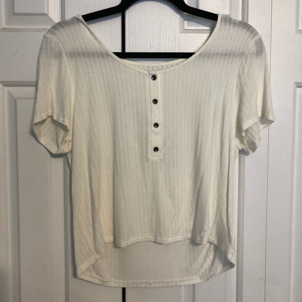 American Eagle White Crop Top
